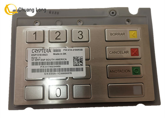 ATM মেশিনের যন্ত্রাংশ Diebold Nixdorf DN V7 EPP কীবোর্ড কীপ্যাড পিনপ্যাড 01750234950 750234950