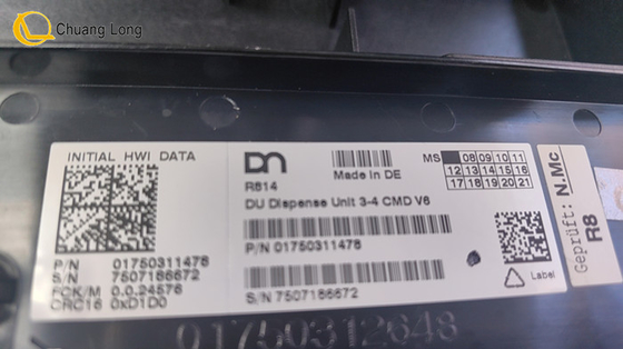 ATM মেশিনের যন্ত্রাংশ Diebold Nixdorf DU ডিসপেনসর ইউনিট 3-4 CMD V6 01750312648 1750312648