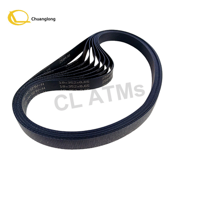 এনসিআর এটিএম খুচরা যন্ত্রাংশ 10x352x0.65 মিমি বিআরএম উপরের পরিবহন পরে বিভি বেল্ট 009-0030509-352