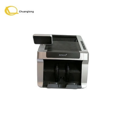 JUNUO C05 মানি কাউন্টার ডিটেক্টর কালো LED ডিসপ্লে সহ ব্যাংক কাউন্টারগুলির জন্য নগদ বিল মেশিন