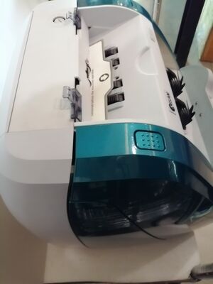 কিষান ব্যাংকনোট বাছাই মেশিন, টাকা গণনার যন্ত্র, এলইডি ডিসপ্লে সহ নীল, স্মার্ট কে3 এস16ই01-3659