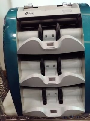 কিষান ব্যাংকনোট বাছাই মেশিন, টাকা গণনার যন্ত্র, এলইডি ডিসপ্লে সহ নীল, স্মার্ট কে3 এস16ই01-3659