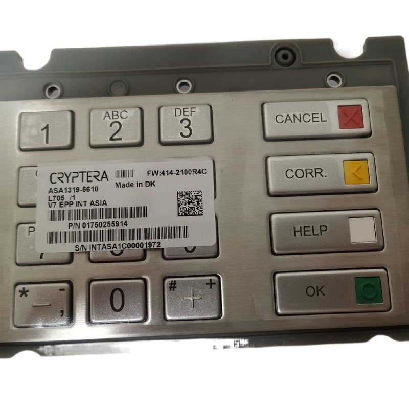 01750255914 Diebold Nixdorf 1750255914 EPP V7 ESP INT পিনপ্যাড দক্ষিণ আমেরিকা কীবোর্ড এটিএম যন্ত্রাংশ