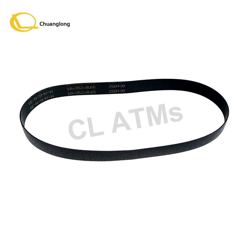 এনসিআর এটিএম খুচরা যন্ত্রাংশ 10x352x0.65 মিমি বিআরএম উপরের পরিবহন পরে বিভি বেল্ট 009-0030509-352