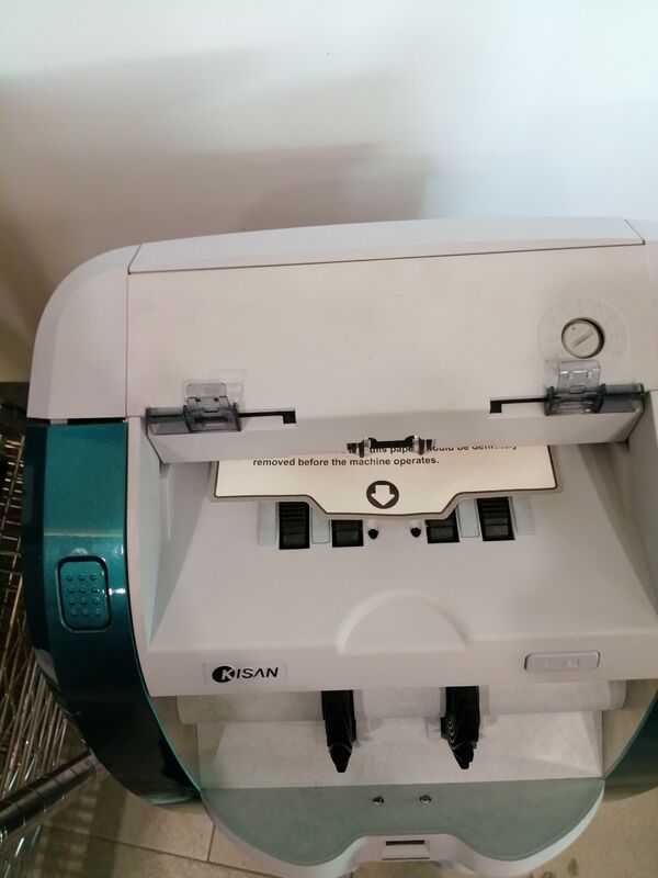 কিষান ব্যাংকনোট বাছাই মেশিন, টাকা গণনার যন্ত্র, এলইডি ডিসপ্লে সহ নীল, স্মার্ট কে3 এস16ই01-3659